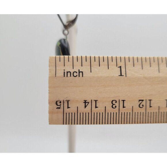 Handcrafted Dichroic Glass Pendant & Earring Set Dangle‎ Drop Artisan Sparkle - Picture 13 of 16